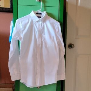 Izod Crisp White Dress Shirt for Men